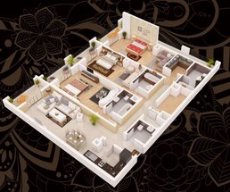 3 Beds 2291 Sq. Ft. Apartment in Shaikhani Gardenia Residency