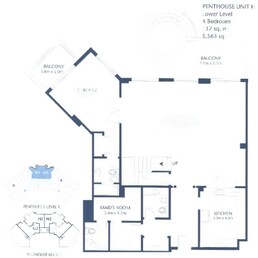 4 Beds 5563 Sq. Ft. Penthouse in Shoreline Apartments Al Tamr
