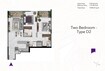 Siroya Amethyst 2 Beds Layout