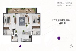 2 Beds 962 Sq. Ft. Apartment in Siroya Amethyst