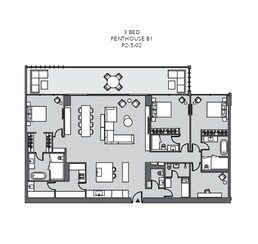 3 Beds 4491 Sq. Ft. Penthouse in Six Senses Residences The Palm