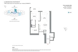 1 Bed 871 Sq. Ft. Apartment in Sobha 340 Riverside Crescent