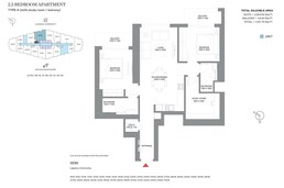 2 Beds 1138 Sq. Ft. Apartment in Sobha 340 Riverside Crescent