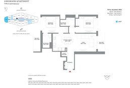 2 Beds 947 Sq. Ft. Apartment in Sobha 340 Riverside Crescent