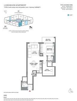 1 Bed 942 Sq. Ft. Apartment in Sobha 350 Riverside Crescent