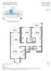 Sobha 350 Riverside Crescent 2 Beds Layout