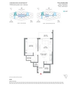 1 Bed 609 Sq. Ft. Apartment in Sobha 360 Riverside Crescent