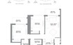 Sobha 360 Riverside Crescent 2 Beds Layout