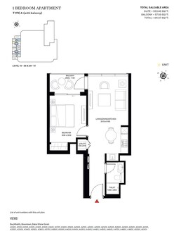 1 Bed 611 Sq. Ft. Apartment in Sobha Creek Vista Heights