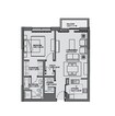 Sobha Hartland Greens 1 Bed Layout