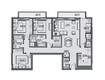 Sobha Hartland Greens Apartments 3 Beds Layout