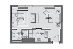 537 Sq. Ft. Studio in Sobha Hartland Greens
