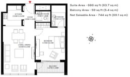 1 Bed 744 Sq. Ft. Apartment in Sobha One Park Avenue