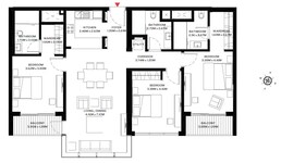 3 Beds 1470 Sq. Ft. Apartment in Sobha One Park Avenue