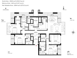 4 Beds 2964 Sq. Ft. Apartment in Sobha One Park Avenue