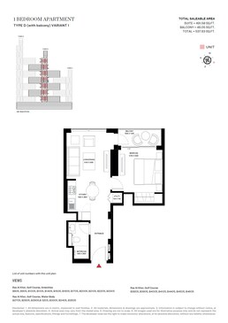 1 Bed 537 Sq. Ft. Apartment in Sobha One Residences
