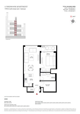 1 Bed 677 Sq. Ft. Apartment in Sobha One Residences