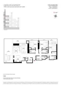 3 Beds 2491 Sq. Ft. Apartment in Sobha One Residences