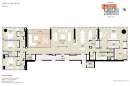 4 Beds 4850 Sq. Ft. Apartment in Sobha Signature Tower