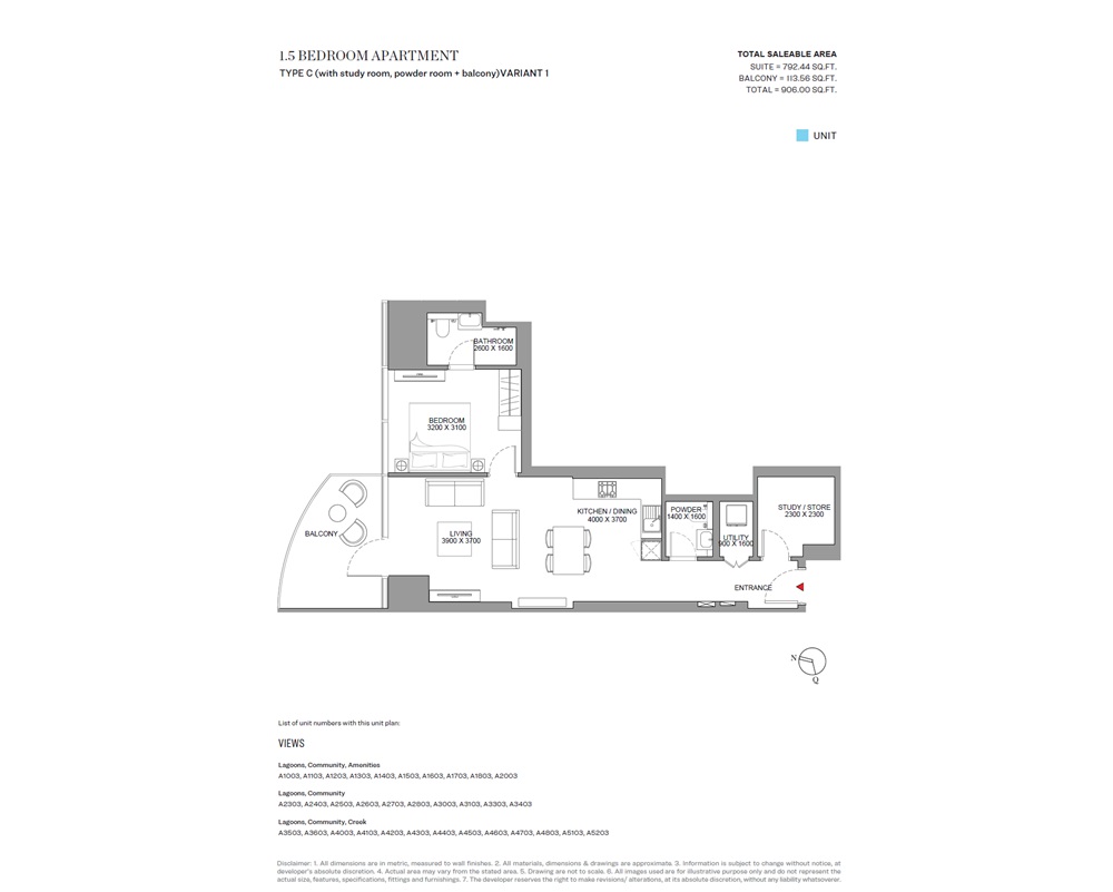 1 Bed 906 Sq. Ft. Apartment in Sobha Skyscape Altius