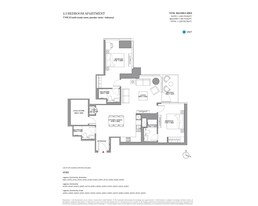 2 Beds 1227 Sq. Ft. Apartment in Sobha Skyscape Altius