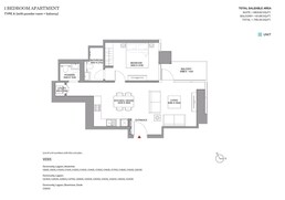 1 Bed 745 Sq. Ft. Apartment in Sobha Skyscape Aura