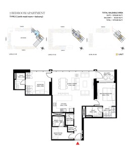 2 Beds 1271 Sq. Ft. Apartment in Sobha The Crest