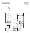 Sobha The Crest 2 Beds Layout