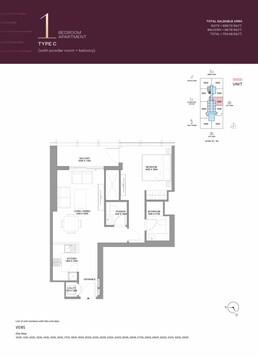 1 Bed 753 Sq. Ft. Apartment in Sobha The Element