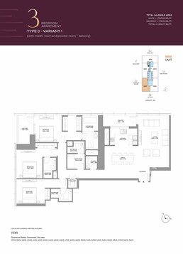 3 Beds 1958 Sq. Ft. Apartment in Sobha The Element