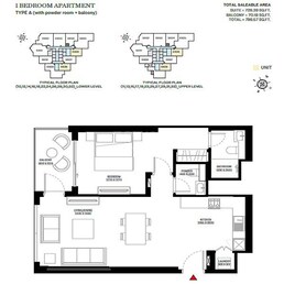 1 Bed 799 Sq. Ft. Apartment in Sobha Waves Opulence