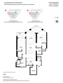 2 Beds 1610 Sq. Ft. Apartment in Sobha Waves Opulence
