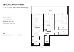 2 Beds 1271 Sq. Ft. Apartment in Soboh The Roof Residence