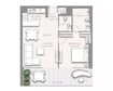 SOL Fairmont Residences Solara Tower 1 Bed Layout