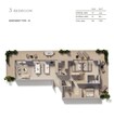 Sol Levante 3 Beds Layout