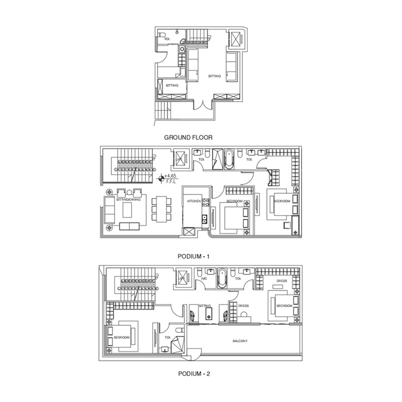 3 Beds 2519 Sq. Ft. Apartment in Stamn Nautis Residences