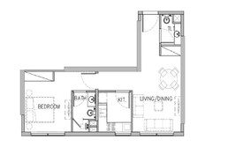 1 Bed 430 Sq. Ft. Apartment in Stamn Yuni