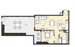 1 Bed 1054 Sq. Ft. Apartment in Studio One Apartments