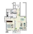 Suhail Bahwan Tower 1 Bed Layout