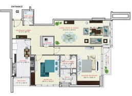 2 Beds 1518 Sq. Ft. Apartment in Suhail Bahwan Tower