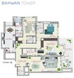 Suhail Bahwan Tower 3 Beds Layout