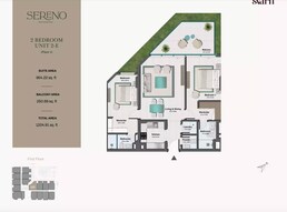 2 Beds 1205 Sq. Ft. Apartment in Svarn Sereno Residences