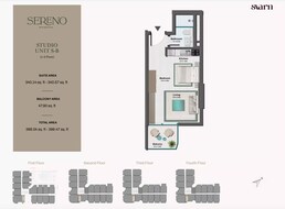 388 Sq. Ft. Studio in Svarn Sereno Residences