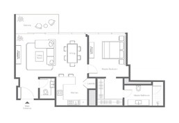 1 Bed 857 Sq. Ft. Apartment in Sweid Banyan Tree Residences