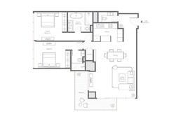 2 Beds 1458 Sq. Ft. Apartment in Sweid Banyan Tree Residences