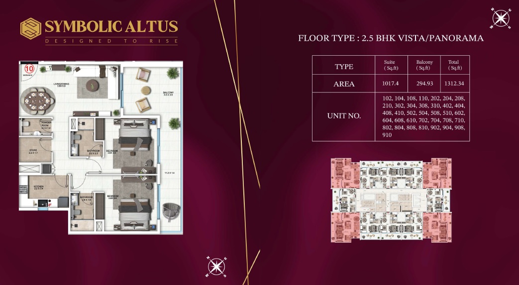 Symbolic Altus 3 Beds Layout