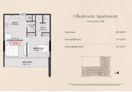 1 Bed 737 Sq. Ft. Apartment in Tabeer 99 ParkPlace