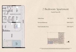 2 Beds 2150 Sq. Ft. Apartment in Tabeer 99 ParkPlace