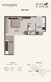 Takmeel Divine Al Barari Studio Layout