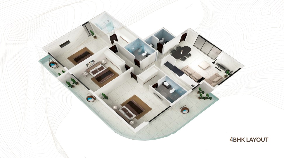 Tarrad Mackerel Tower 4 Beds Layout